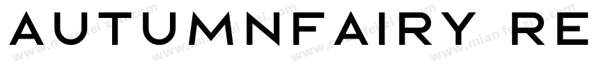 autumnfairy regular字体转换